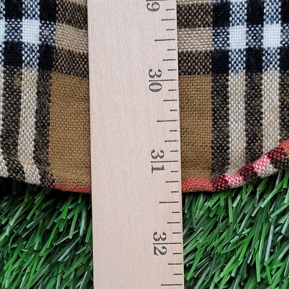 Vintage Madras Plaid Button Shirt XL/XLT 24x31 Shadow - Picture 12 of 14